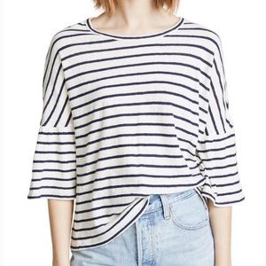 Madewell Flare-Sleeve Tee in Stripe sz L